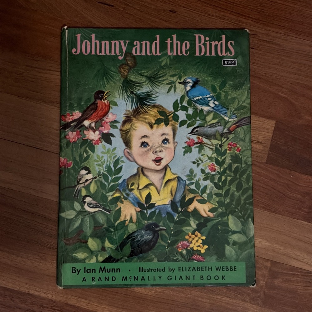 Vintage 1950 Junior Elf Book- Johnny and the Birds by Ian Munn, Rand McNally